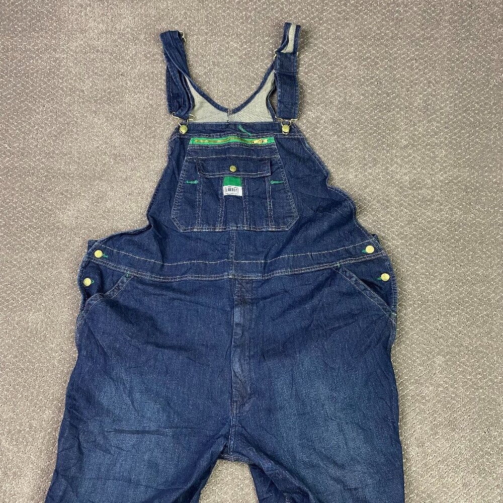 Liberty Denim Bib Overalls Men's 48 x 30 Blue Jean Dungarees Cotton